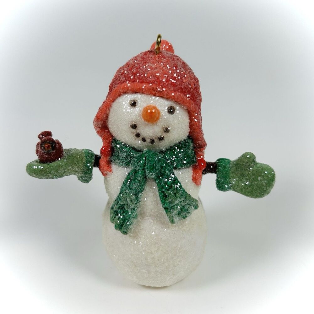 2007 Hallmark Keepsake Christmas Ornament-Welcome Friends! Snowman w/Cardinal